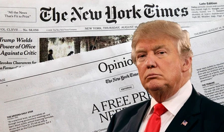 Трамп обвиняет The New York Times в дискредитации и требует миллиарды
