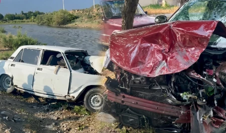 В Сабирабаде произошло смертельное ДТП с участием двух легковых автомобилей