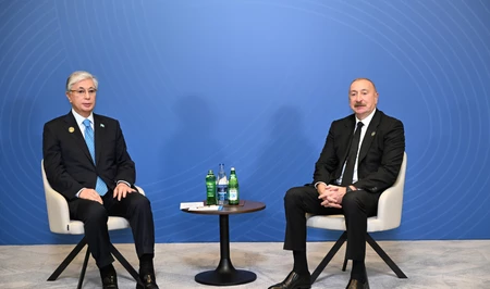 Состоялась встреча президентов Азербайджана и Казахстана