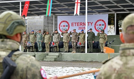 Азербайджанские военнослужащие принимают участие в учениях Eternity−2025