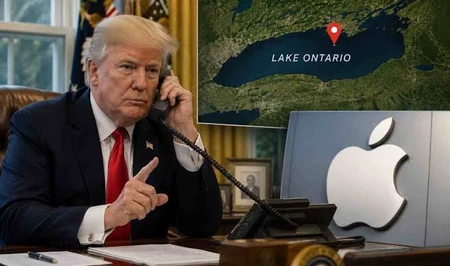 Apple переименовала озеро Онтарио после просьбы Дональда Трампа