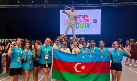 Азербайджанская команда Flame завоевала «золото» на европейском фестивале гимнастики в Италии