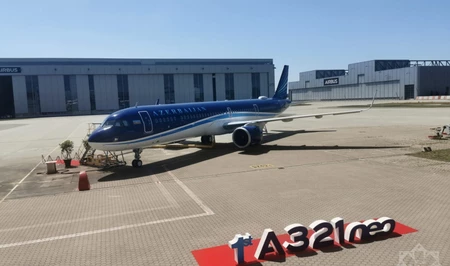 Авиапарк AZAL пополнился новым самолетом Airbus A321neo