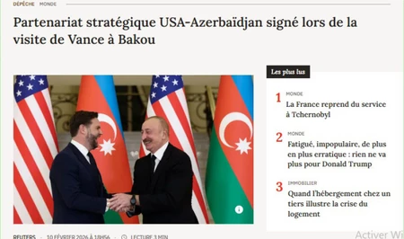 Французские СМИ широко осветили визит вице-президента США в Баку