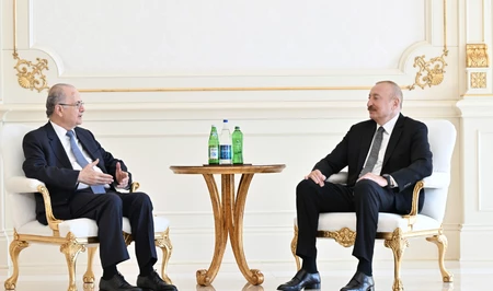 Президент Ильхам Алиев принял премьер-министра Палестины