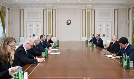 Президент Ильхам Алиев принял министра иностранных дел Эстонии