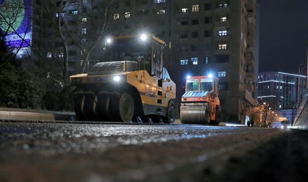 Госагентство автодорог обновило асфальтовое покрытие на одной из бакинских улиц