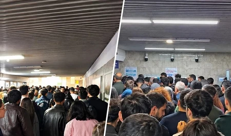 В Бакинском метро объяснили скопление пассажиров у входа на станцию «Кёроглу»