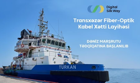Начались морские исследования для прокладки кабеля через Каспий