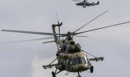 В Украине во время боевого вылета разбился вертолет Ми-8: весь экипаж погиб
