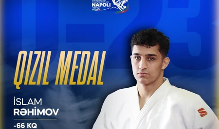 Азербайджанский дзюдоист завоевал золотую медаль на чемпионате Европы U-23