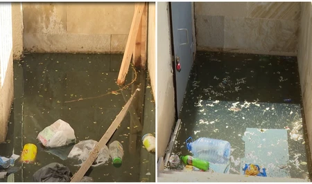 Зловонная ловушка: в столице подвал жилого дома затоплен сточными водами