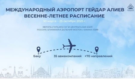Весенне-летний сезон в аэропортах Азербайджана: новые направления и увеличение рейсов