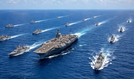 У побережья Ближнего Востока сосредоточена мощная группировка ВМС США