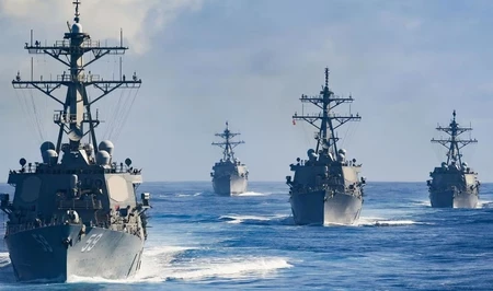 Американская военно-морская группировка на Ближнем Востоке достигла 11 боевых кораблей