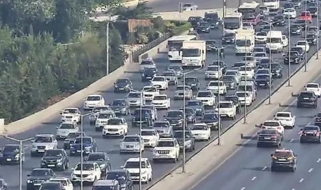 ДТП в Джейранбатане вызвало затор на дороге Баку–Сумгайыт