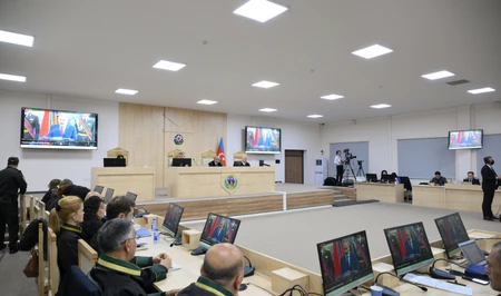 На заседании суда над гражданами Армении продемонстрировано видео, снятое после Товузских боев