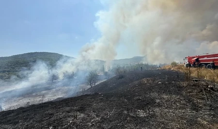 Брошенный окурок стал причиной крупного пожара в Ходжалы