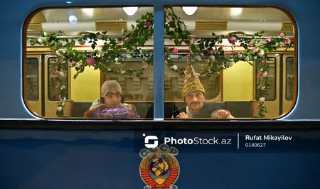 В бакинском метро по случаю праздника Новруз представлены ретровагоны