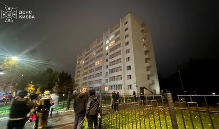В Киеве в результате ночной атаки погибла женщина, 14 человек пострадали