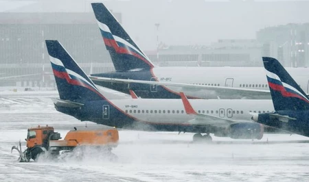 Москва в снежном плену: из-за рекордного снегопада отменены десятки авиарейсов