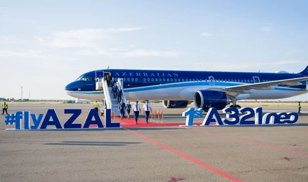 Первый самолет нового поколения Airbus A321neo авиакомпании AZAL прибыл в Баку
