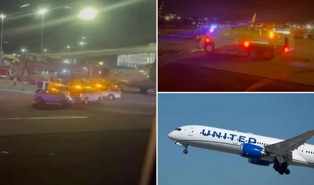 Самолеты United Airlines столкнулись на рулежной дорожке