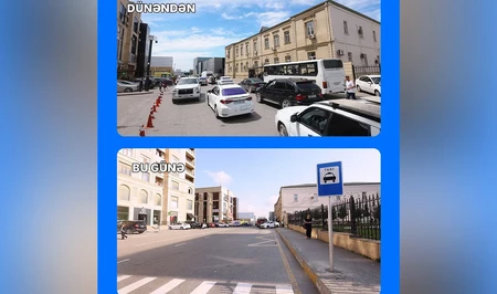 Перед Сабунчинским медцентром созданы бесплатные парковочные места