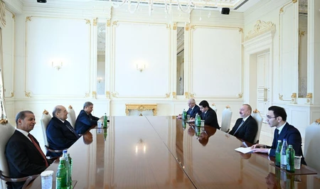 Президент Ильхам Алиев принял председателя Сената Египта