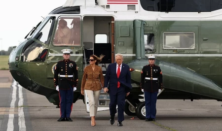 Вертолет Трампа совершил экстренную посадку в Британии