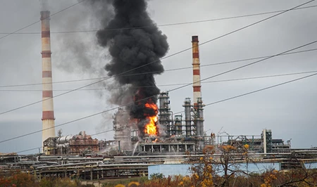 Беспилотники атаковали крупнейшую нефтебазу Северного Кавказа