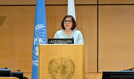 Сахиба Гафарова выступила на 5-й Всемирной Конференции Спикеров Парламентов
