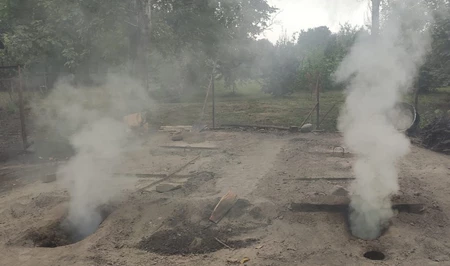 В Огузском районе обнаружены незаконные угольные ямы, наказаны шесть человек