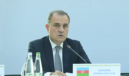 Джейхун Байрамов выступил на заседании Совета министров иностранных дел СНГ в Туркменистане