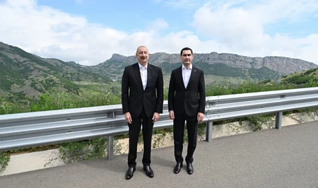 Президенты Азербайджана и Туркменистана сфотографировались на фоне села Дашалты Шушинского района