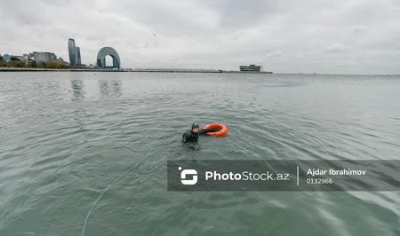 Водолазы МЧС спасли тонущего человека в акватории Приморского национального парка Баку
