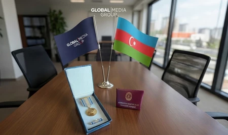 55 сотрудников Global Media Group удостоены юбилейной медали к 150-летию азербайджанской прессы