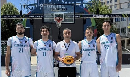 Мужская сборная Азербайджана по баскетболу 3x3 уступила в полуфинале