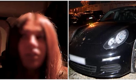 В Баку арестована женщина-водитель, устроившая пьяный дрифт на Porsche