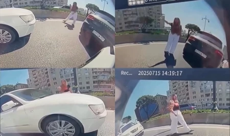 Инцидент на Тбилисском проспекте в Баку: спор водителей парализовал движение