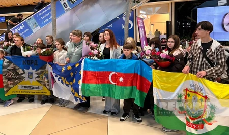 Очередная группа украинских детей прибыла в Азербайджан на реабилитацию