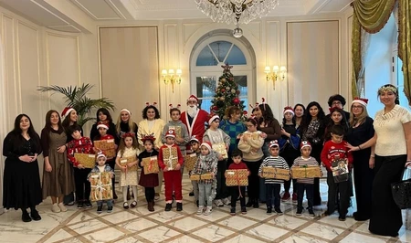 В школе азербайджанского языка в Париже прошел новогодний праздник