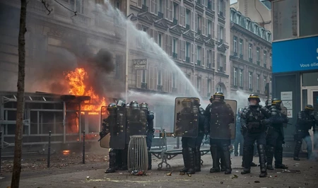 Во Франции введен комендантский час из-за массовых беспорядков