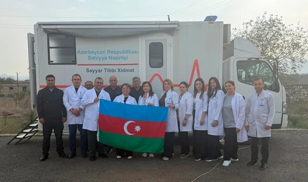 Минздрав провел в Ходжалинском районе выездную медицинскую акцию для местных жителей