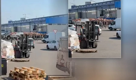 ОМОН провел массовое задержание азербайджанцев на московском рынке