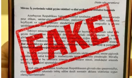В Азербайджане опровергли фейк об ограничении на ношение хиджаба в медучреждениях