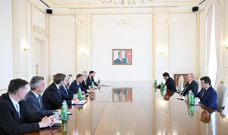 Президент Ильхам Алиев принял делегацию парламента Хорватии