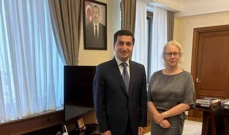 Хикмет Гаджиев провел встречу с послом Швеции в Азербайджане