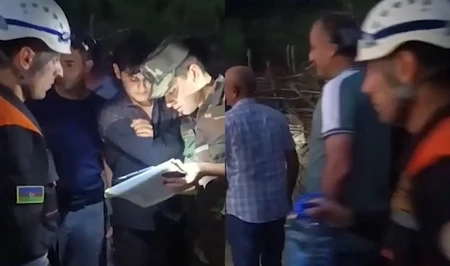 Спасатели МЧС вывели из труднопроходимых лесов Лянкярана восьмерых заблудившихся