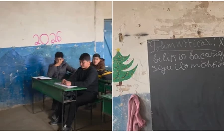 В школе товузского села дети учатся в аварийных условиях